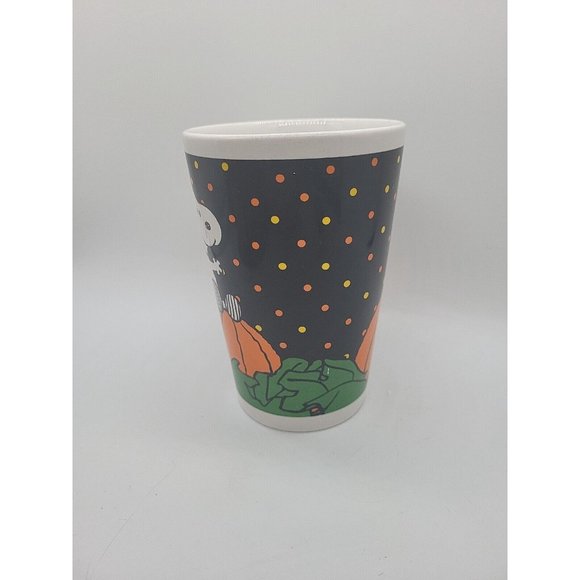 Snoopy Sitting on a Pumpkin Halloween Peanuts Holiday Coffee Mug - Picture 3 of 11